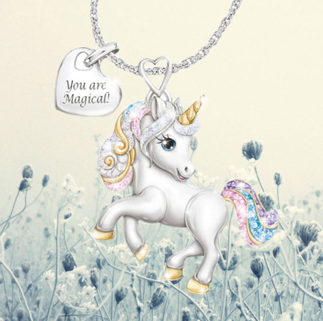 Collier Licorne Argentée