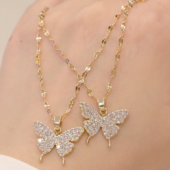 Collier Papillon Magique